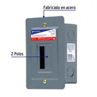 Centro de carga metálico 2 polos 50A de empotrar, VOLTECK 2