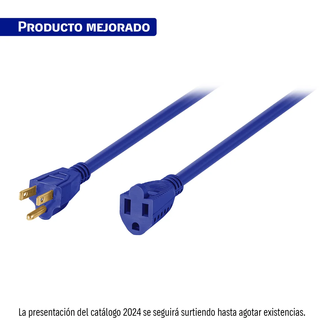 Extensión de uso rudo aterrizada 2 m calibre 16, VOLTECK