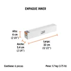 Cincel plano grueso SDS Plus 1-1/2' x 10', TRUPER 7