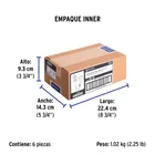 Extensión eléctrica doméstica 2 m clavija plana, blanca 6