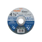 Disco abrasivo de corte preciso acero inox 4-1/2'x1mm TRUPER 1