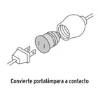 Adaptador de portalámpara a contacto, VOLTECK 2