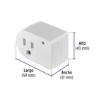 Adaptador con supresor de picos 270 joules, VOLTECK 3