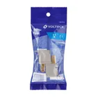 Bolsa con 2 adaptadores 3 a 2 grises, VOLTECK 4