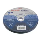 Disco abrasivo de corte preciso acero inox 7' x 1.8mm TRUPER 4