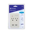 Multicontacto, 2 entradas y 2 entradas USB, 2 polos + tierra 4