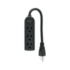 Multicontacto doméstico 3 entradas, negro VOLTECK 1