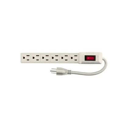 Multicontacto 16 AWG doméstico 6 entradas, VOLTECK