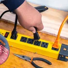 Multicontacto 14 AWG industrial supresor de picos 6 entradas 3