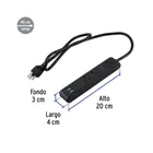 Multicontacto 3 entradas 2 ptos USB sup de picos 300 J negro 2