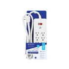 Multicontacto 6 entradas, 2 USB A + 2 USB C, blanco, VOLTECK 4