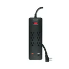 Multicontacto 6 entradas, 2 USB A + 2 USB C, negro, VOLTECK 1