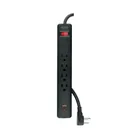 Multicontacto 4 entradas, 1 USB A + 1 USB C, negro, VOLTECK 1