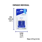 Cargador de pilas, AA, AAA y 9V, incluye 4 pilas AA, VOLTECK 4