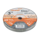 Disco abrasivo de corte preciso metal 3' x 1 mm, TRUPER 4