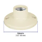 Portalámpara de baquelita, 3-1/2', VOLTECK 3
