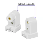Bolsa 2 portalámparas para tubo LED y fluorescente base FA8 3