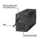 No Break 500 VA / 240 W con 4 contactos, VOLTECK 3