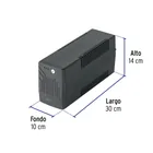 No Break 900 VA / 480 W con 8 contactos, VOLTECK 3