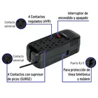 Regulador de voltaje de 1600 VA / 800 W 8 contactos, VOLTECK 2