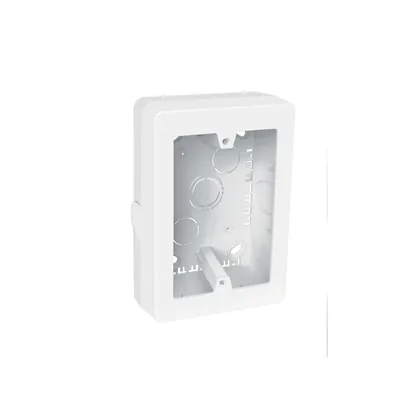 Caja de contactos para canaleta 3' x 5', blanca, VOLTECK