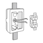 Caja de contactos para canaleta 3' x 5', blanca, VOLTECK 2