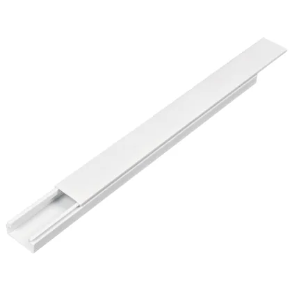Canaleta de 1 vía 10 x 20 mm, con adhesivo, VOLTECK