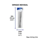 Bolsa con 10 cinchos de 29 cm,acero inoxidable,99 lb,VOLTECK 6