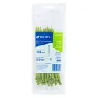 Bolsa con 50 cinchos plásticos 40 lb, 150 x 3.5 mm, verde 3