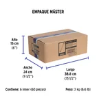 Bolsa con 10 cinchos plásticos 120 lb, 300 x 7.5 mm, natural 8