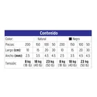 Bote con 1000 cinchos plásticos negros y naturales, VOLTECK 4