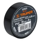 Cinta de aislar de 9 m x 19 mm, negra, TRUPER 2