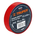 Cinta de aislar de 18 m x 19 mm, roja, TRUPER 2