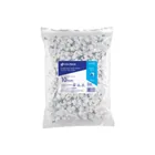 Bolsa con 500 grapas blancas de 6 mm para cable redondo 1