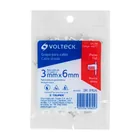Bolsa con 20 grapas blancas de 6 mm para cable plano 5