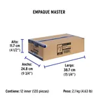 Bolsa con 20 grapas blancas de 6 mm para cable plano 8