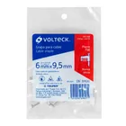 Bolsa con 20 grapas blancas de 9.5 mm para cable plano 5