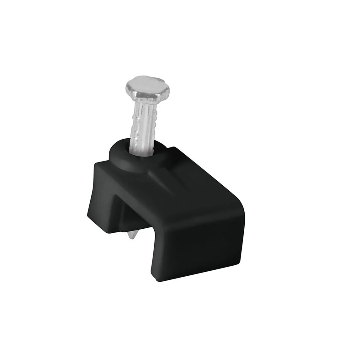 Bolsa con 20 grapas negras de 8.5 mm para cable plano