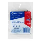 Bolsa con 20 grapas negras de 8.5 mm para cable plano 5