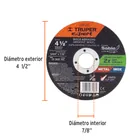 Disco abrasivo de corte preciso metal 4-1/2' x 1.2 mm EXPERT 2
