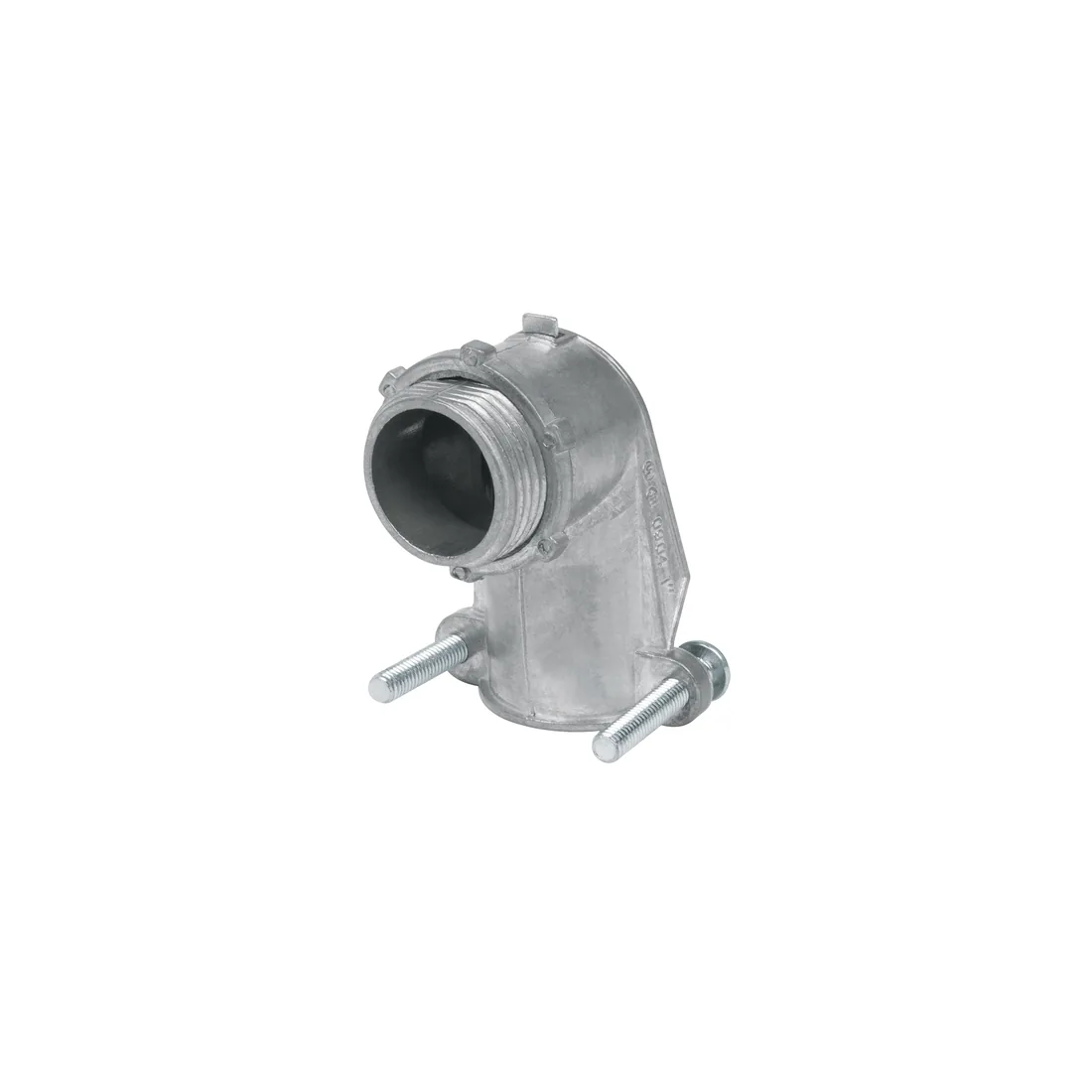 Conector curvo 1' para tubo flexible metálico, VOLTECK