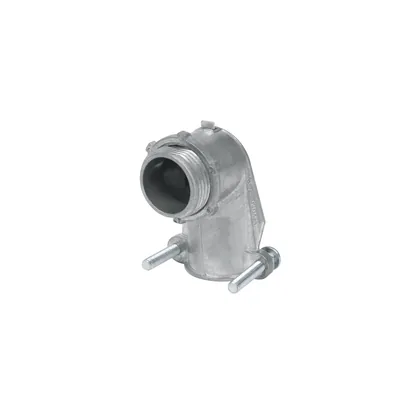 Conector curvo 1' para tubo flexible metálico, VOLTECK