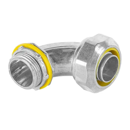 Conector curvo de 3/4' para tubo liquid tight, VOLTECK