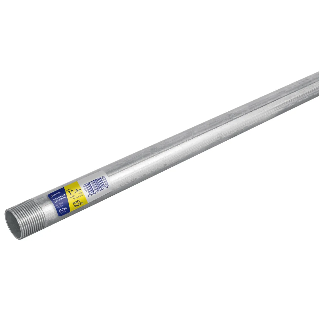 Tubo Conduit 1' pared gruesa (1.8 mm), et. amarilla, 3 m