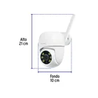 Cámara de seguridad WiFi robotizada para exterior, 3MP 4