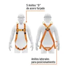 Arnés de cuerpo completo con 5 anillos, ANSI, TRUPER 2