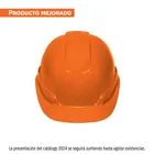 Casco de seguridad ventilado, ajuste de matraca, naranja 1