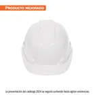 Casco de seguridad ventilado, ajuste de matraca, blanco 1