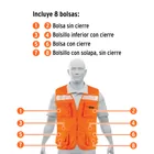Chaleco brigadista reforzado, naranja, EG, TRUPER EXPERT 3