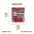 Chaleco de seguridad rojo alta visibilidad con cierre 5
